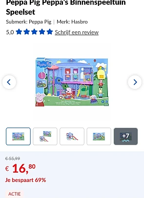 Peppa's Binnenspeeltuin Speelset -69% bij Dreamland