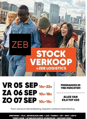 stockverkoop van ZEB in Merchtem