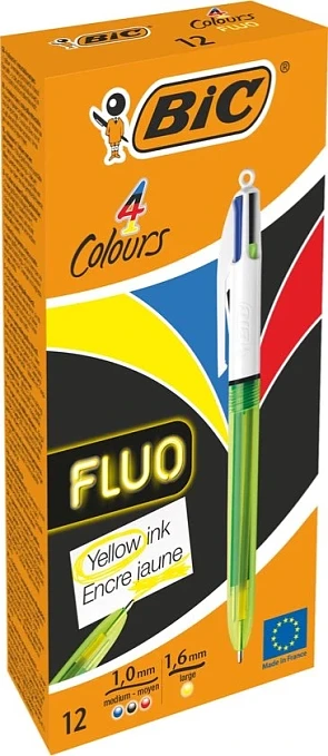 Bic 4kleuren fluo pennen -76%