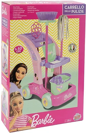 Barbie trolley + accessoires goedkoop bij Bol