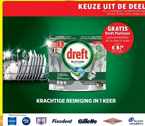 Gratis Dreft Platinum vaatwastabletten