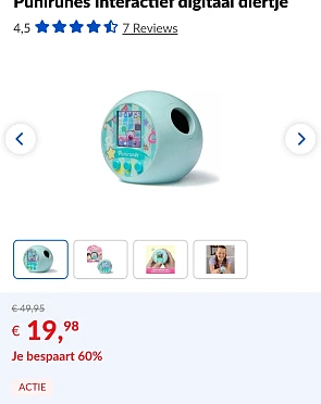 Punirunes Interactief digitaal diertje -60% bij Dreamland