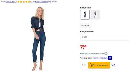 Trendyol Marineblauwe Skinny Jeans