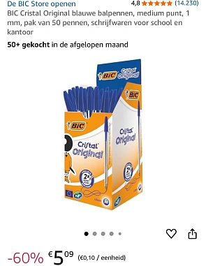 50 bic pennen 🖊️