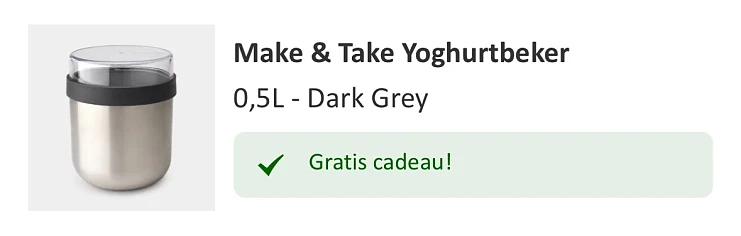 Gratis Lunchbowl Brabantia bij aankoop