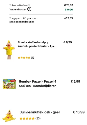2+1 Bumba speelgoed
