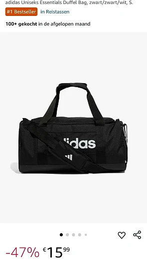 Adidas Essentials Duffel Bag S -47%