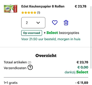 Keukenpapier 1+1