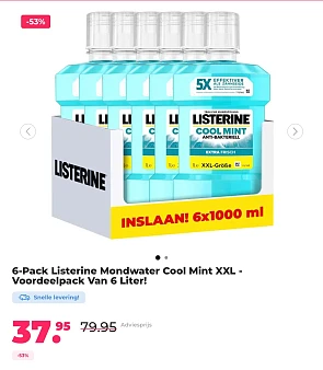 Listerine 6x1L