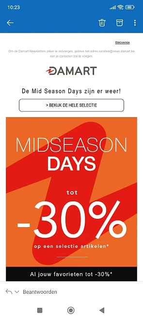 damart: 30% korting op een selectie