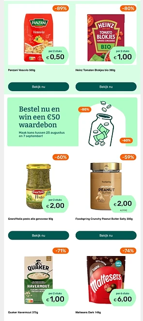 Foodello goedkoop thuiskomen