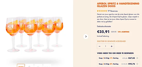Tot -20% op Aperol merchandise