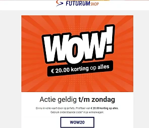 €20 korting bij futurumshop