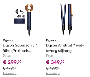 Dyson Airstrait™, Supersonic™, Airwrap i.d.™ & Corrale™