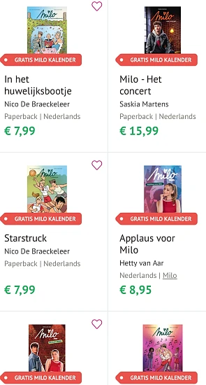 Gratis Milo- verjaardagskalender bij aankoop €15