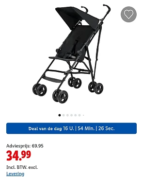 Buggy -50% in de Lidl webshop