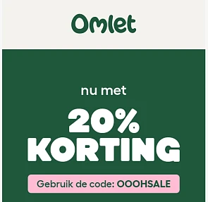 20% korting bij Omlet!