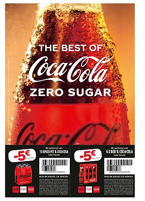 Coupons -5€ voor coca cola in het nieuwsblad