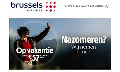 Vlieg vanaf 57€ met Brussels airlines naar de leukste steden