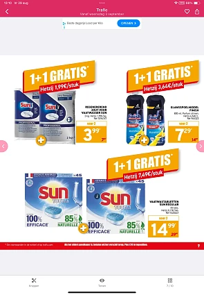 Trafic 1+1 actie