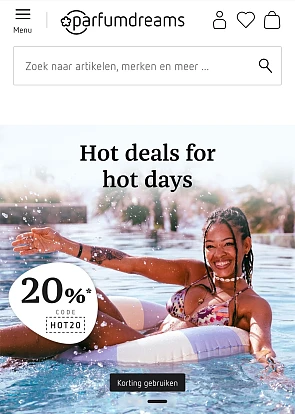 20% bij parfumdreams