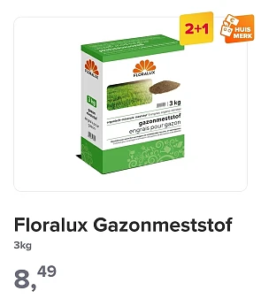 Floralux Gazonmeststof 3kg