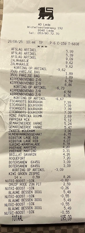 Delhaize promo’s zalmhaasje, kippenbovenbout en shandwiches