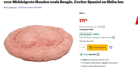 honden mand/mat bij bol