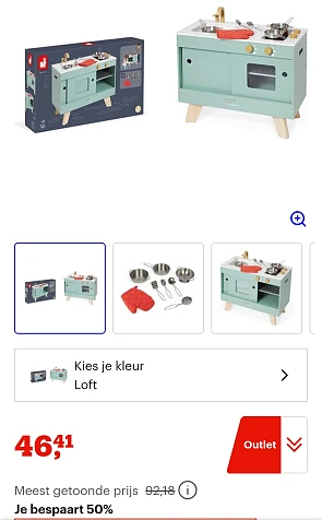 Janod houten keuken -50% op bol.com