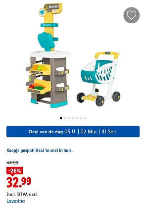 Smoby supermarkt met winkelwagentje -26%