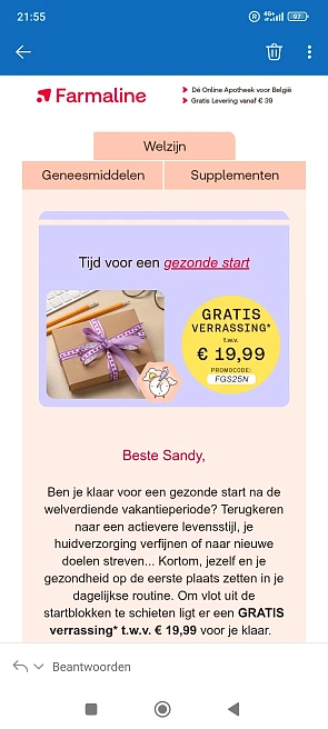 Farmaline: verrassing twv €19.99