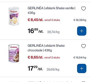 Gerlinea afslank shake -50%
