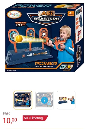 Soft ballen pistool met beweegbaar target -50% bij Lobbes