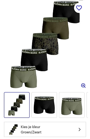 Björn Borg boxershort 5 stuks maat 158-164 op bol.com