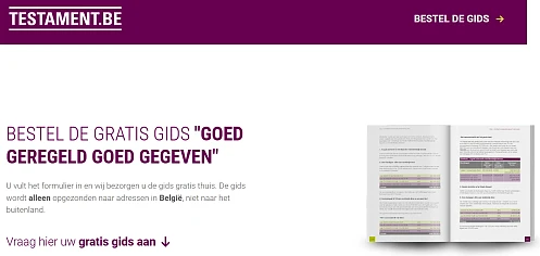 Gratis gids over testament 'Goed Geregeld Goed Gegeven'