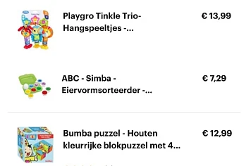 2+1 op babyspeelgoed bij Bol