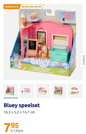 Bluey speelset met hoge korting bij Action