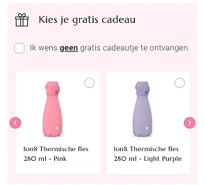 GRATIS Ion8 thermische drinkfles bij aankoop vanaf €30