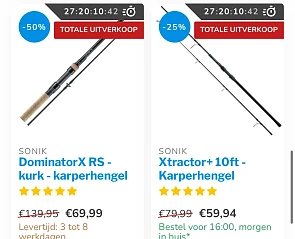 Uitverkoop karpercentrale online