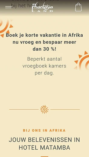 30% vroegboekkorting verblijf Phantasialand