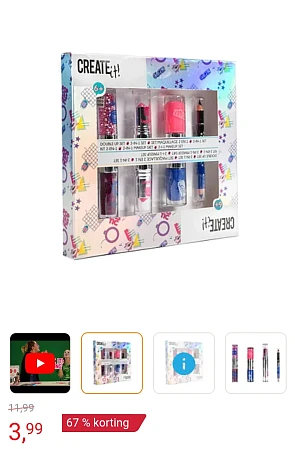 Dubbelzijdig make-up set -67%