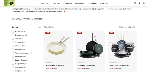 BTW cadeau bij greenpan