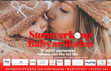 Stuntverkoop babyartikelen