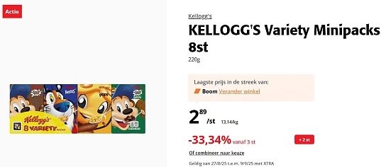 -33,34% Kellogg's 🐓