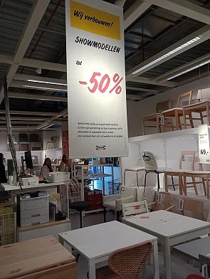 tot -50% selectie showmodellen wegens verbouwing 👇🏻 Ikea Wilrijk