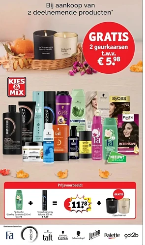 gratis 2 geurkaarsen