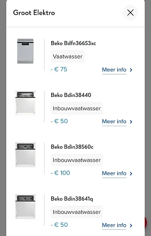 Tot €100 cashback op Beko vaatwassers
