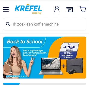 Back tot school Krëfel tot €150 korting