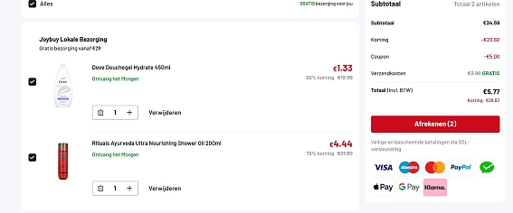 dove en rituals stoefkoopje bij joybuy