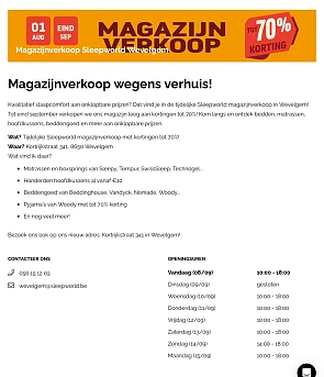 Sleepworld Wevelgem